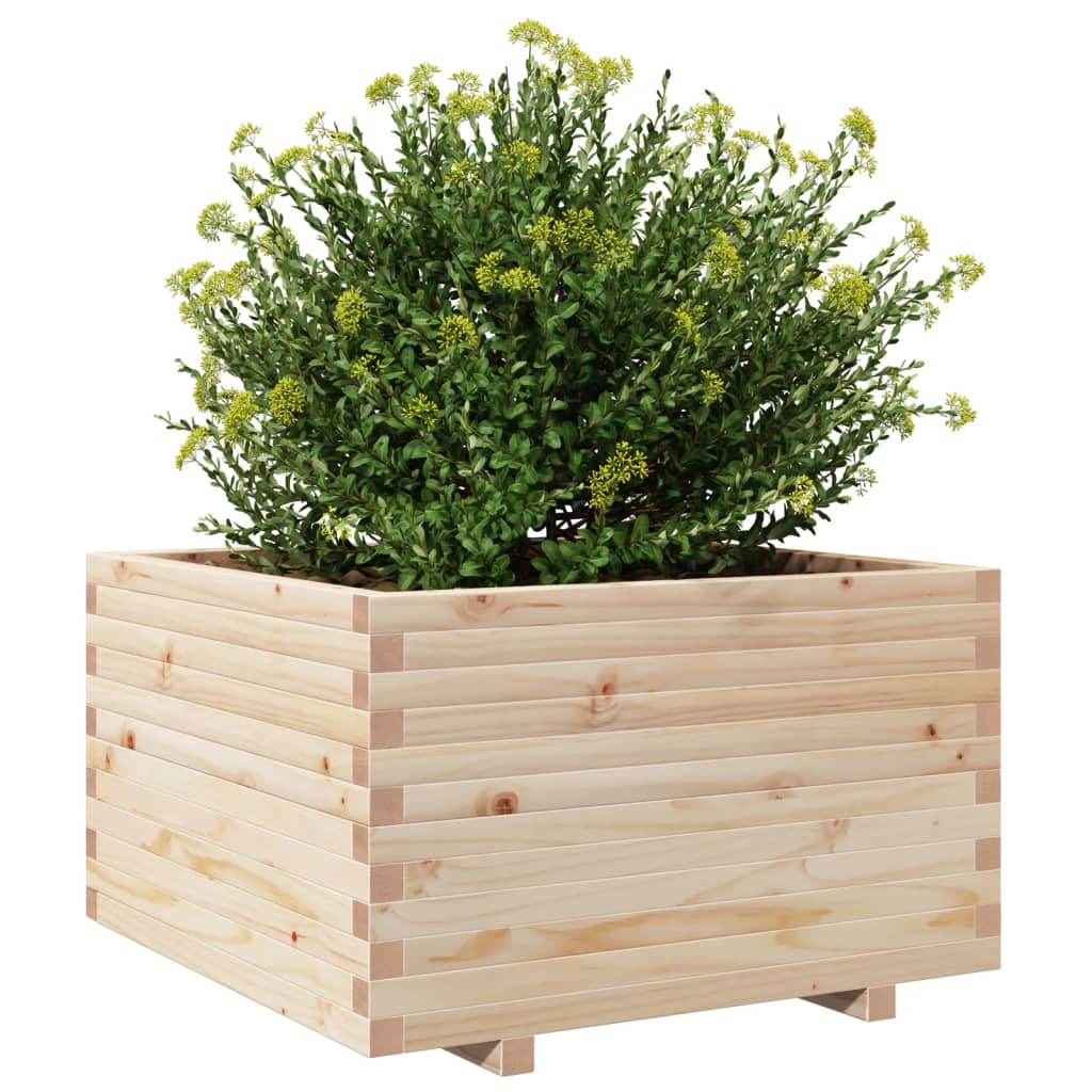 Garden Planter 80x80x49.5 cm Solid Wood Pine