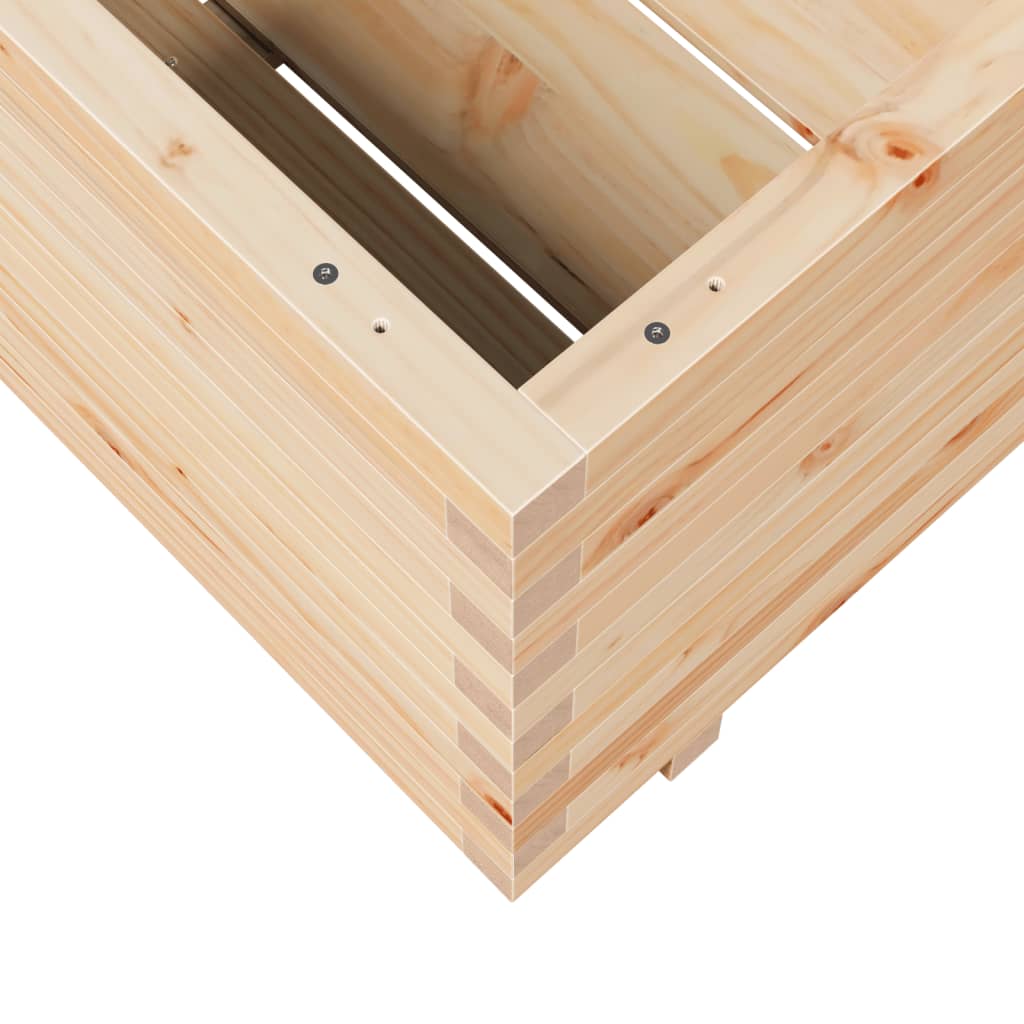 Garden Planter 80x80x49.5 cm Solid Wood Pine