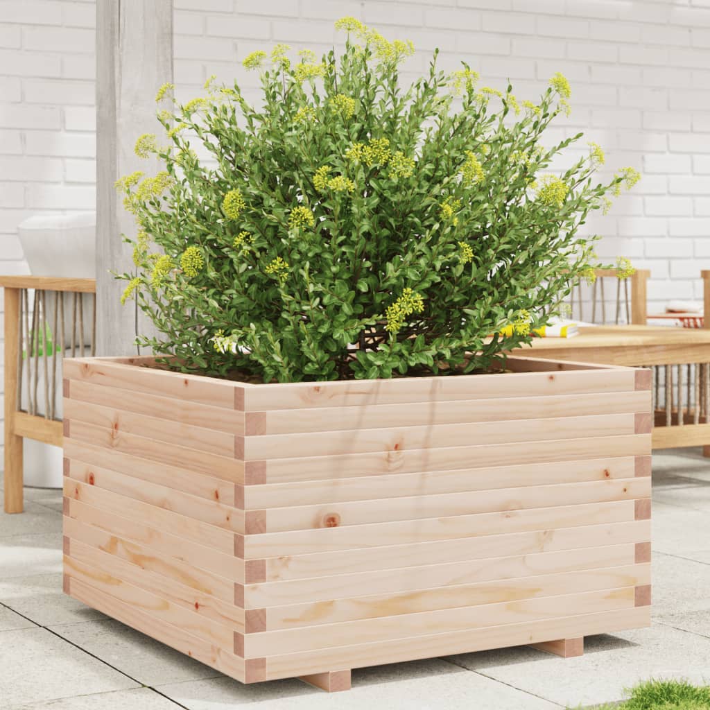 Garden Planter 80x80x49.5 cm Solid Wood Pine