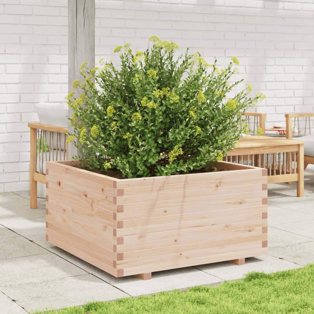 Garden Planter 90x90x49.5 cm Solid Wood Pine
