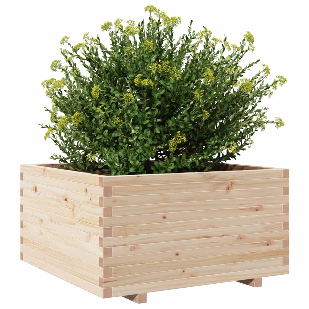 Garden Planter 90x90x49.5 cm Solid Wood Pine