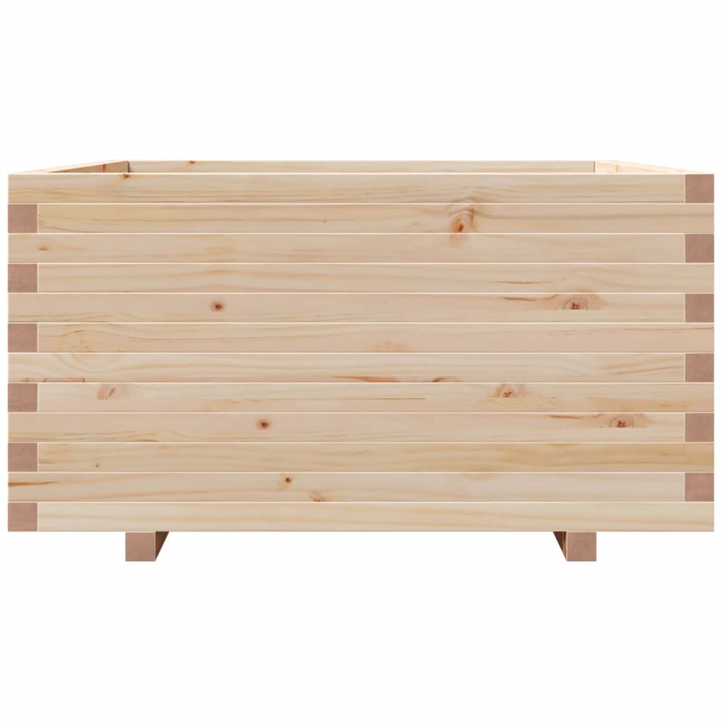 Garden Planter 90x90x49.5 cm Solid Wood Pine