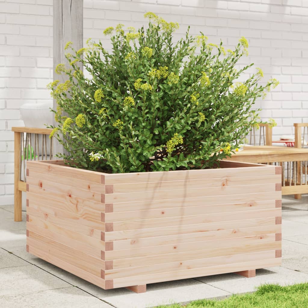 Garden Planter 90x90x49.5 cm Solid Wood Pine