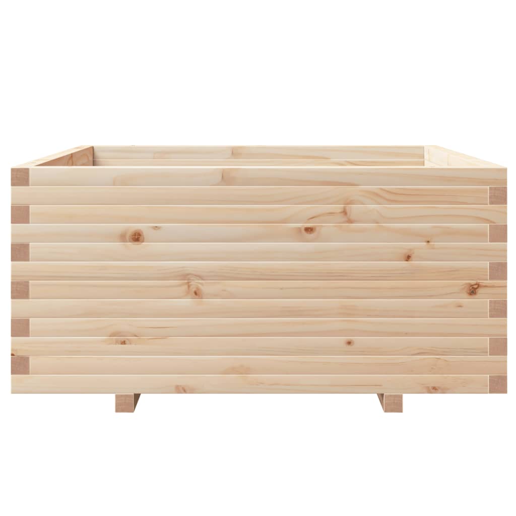 Garden Planter 100x100x49.5 cm Solid Wood Pine