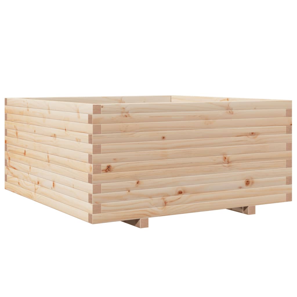 Garden Planter 100x100x49.5 cm Solid Wood Pine