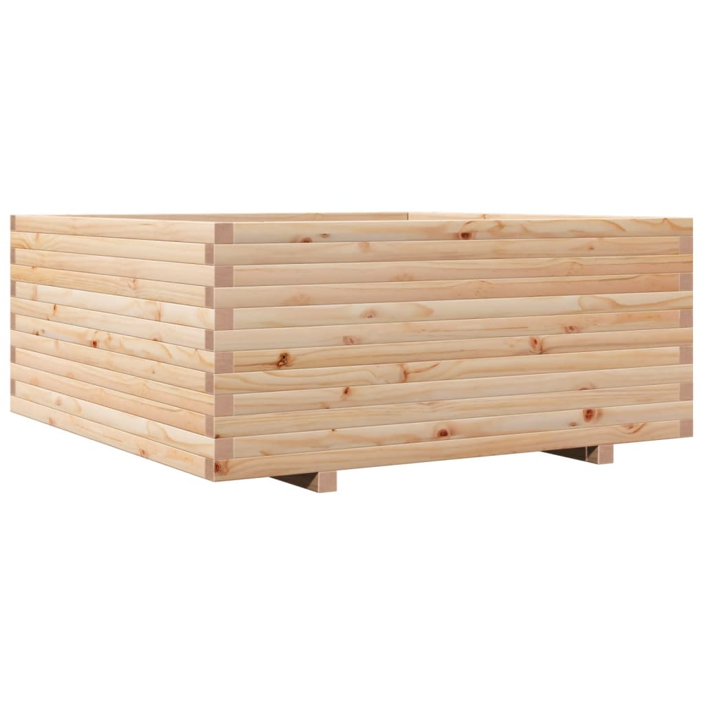Garden Planter 110x110x49.5 cm Solid Wood Pine