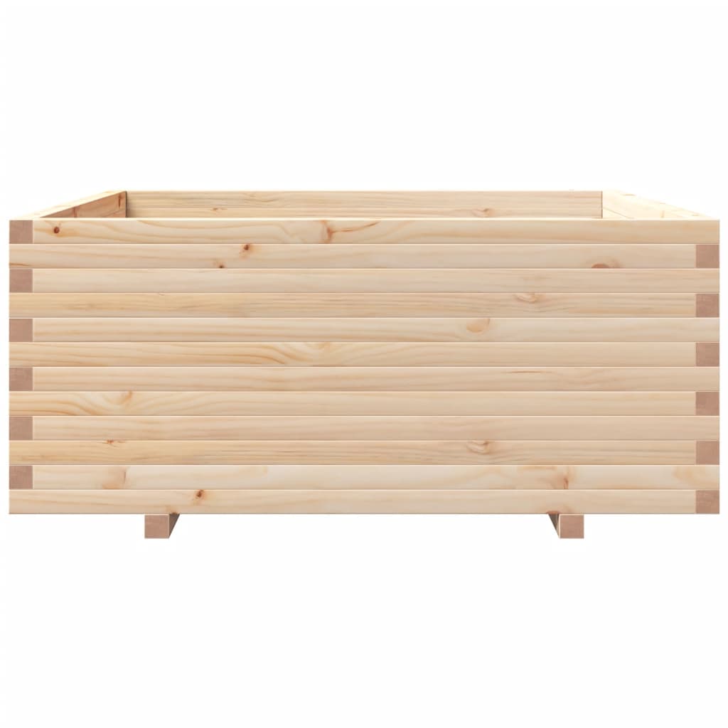Garden Planter 110x110x49.5 cm Solid Wood Pine