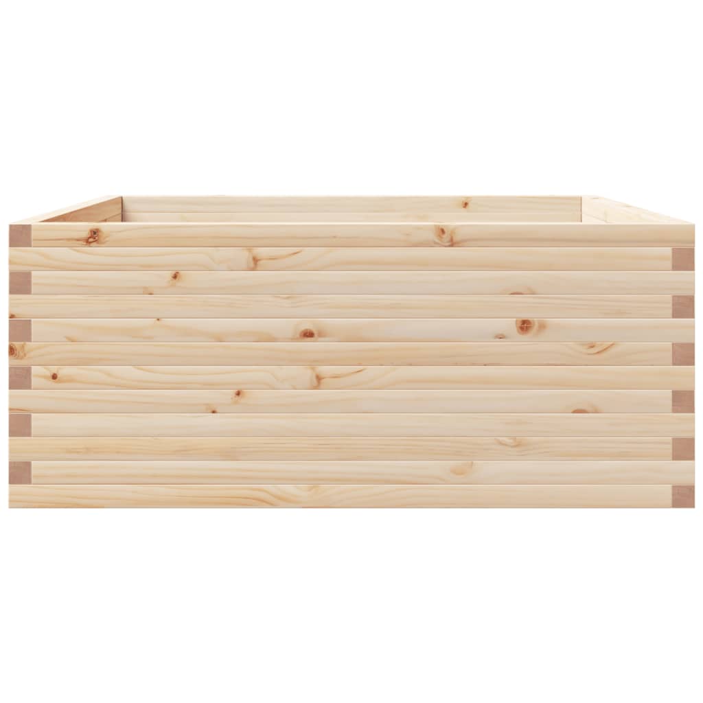 Garden Planter 110x110x49.5 cm Solid Wood Pine
