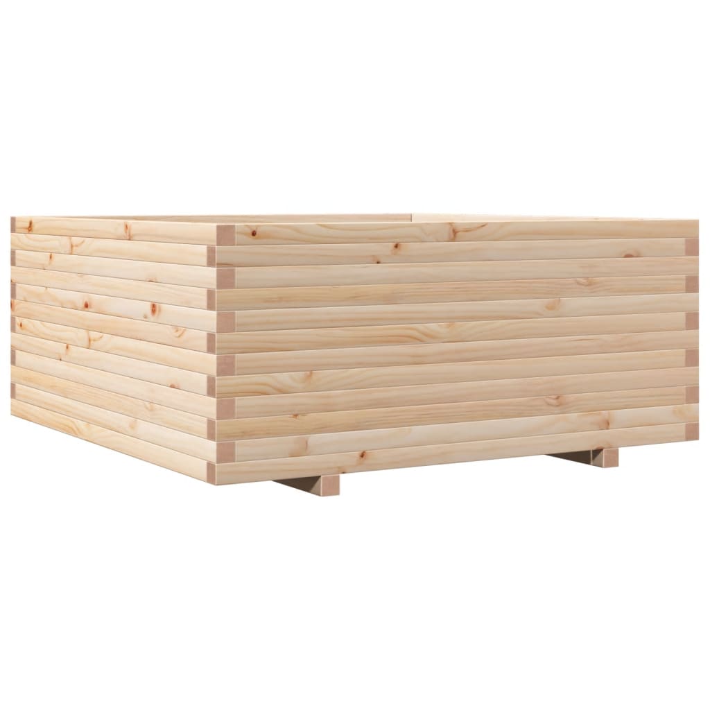 Garden Planter 110x110x49.5 cm Solid Wood Pine