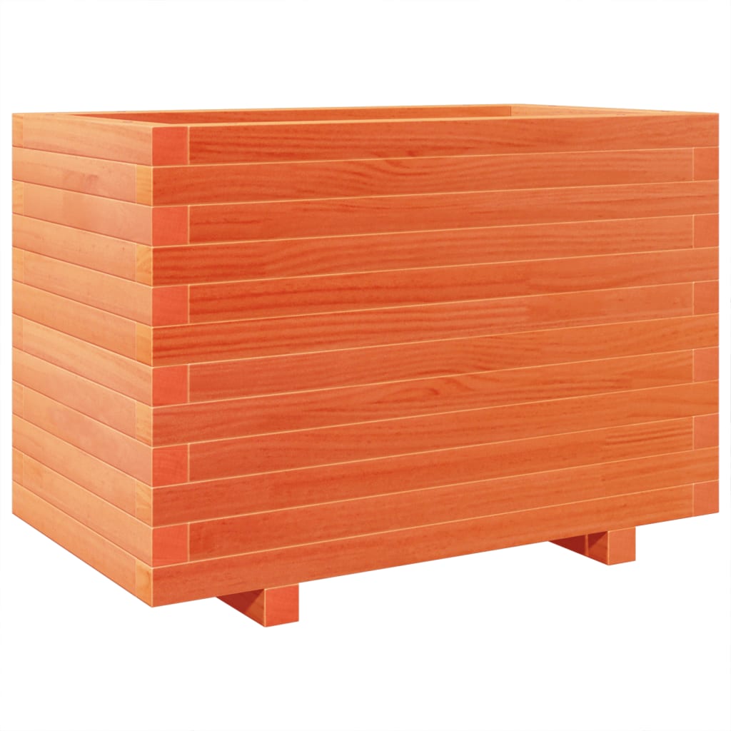 Garden Planter Wax Brown 70x40x49.5 cm Solid Wood Pine