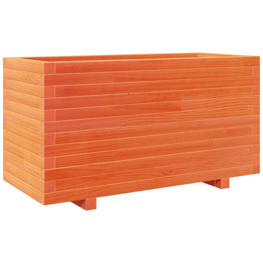 Garden Planter Wax Brown 90x40x49.5 cm Solid Wood Pine