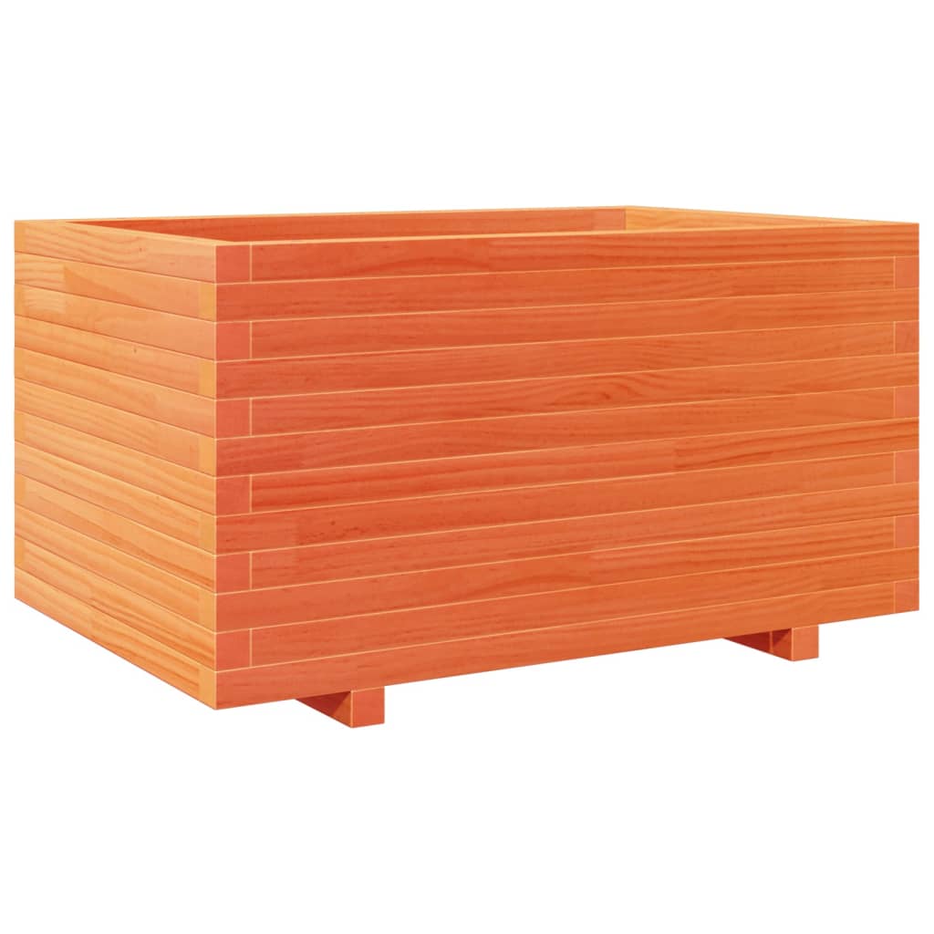 Garden Planter Wax Brown 90x60x49.5 cm Solid Wood Pine