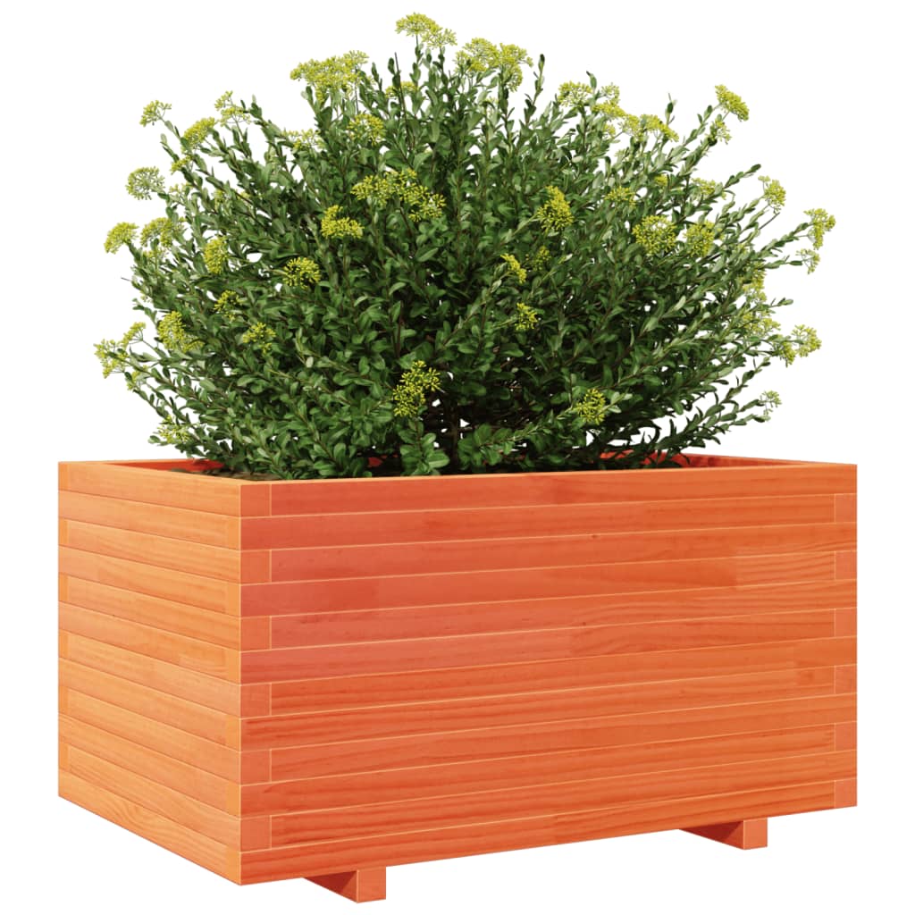 Garden Planter Wax Brown 90x60x49.5 cm Solid Wood Pine
