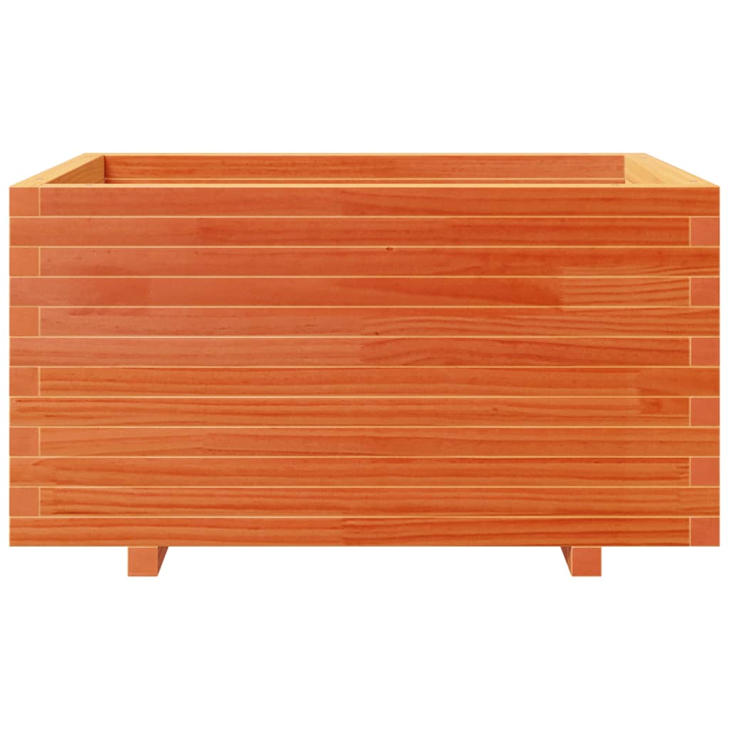 Garden Planter Wax Brown 90x60x49.5 cm Solid Wood Pine