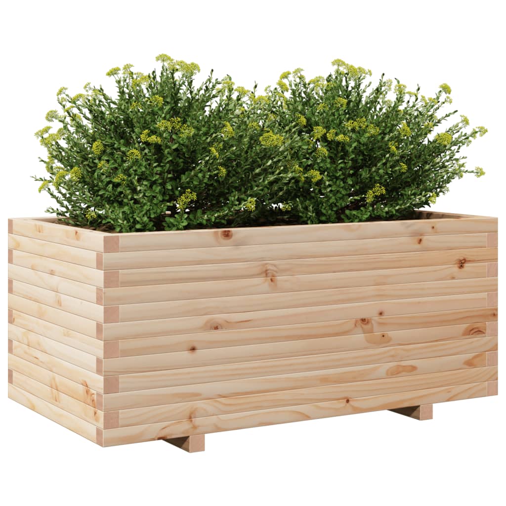Garden Planter 110x60x49.5 cm Solid Wood Pine