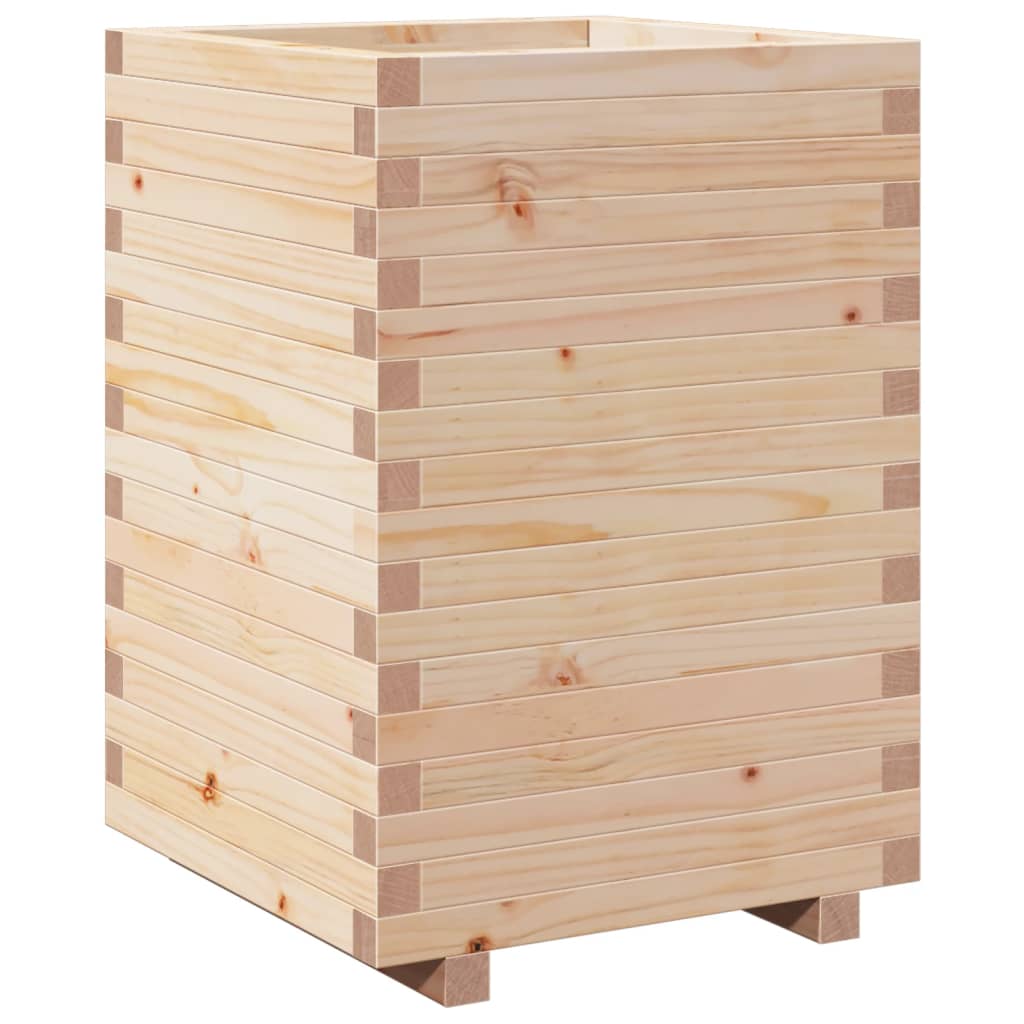 Garden Planter 50x50x72.5 cm Solid Wood Pine