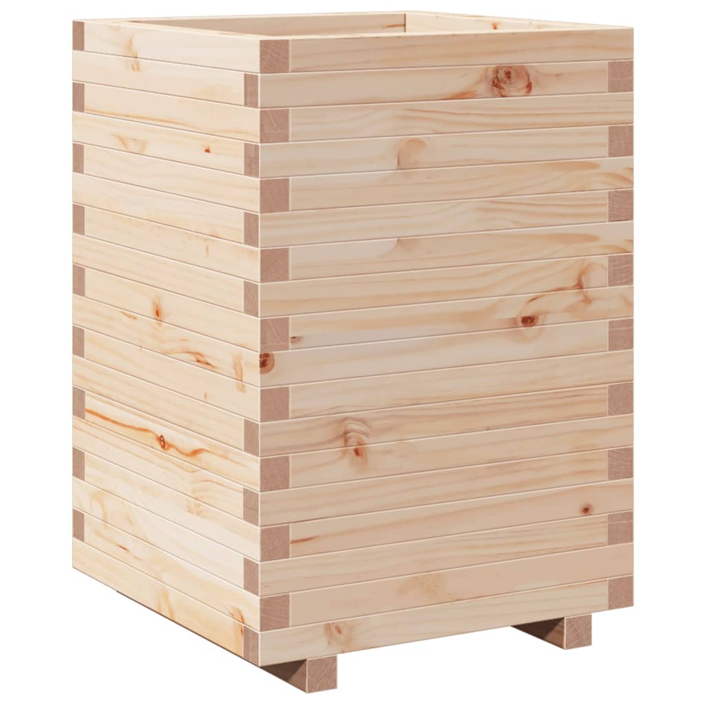 Garden Planter 50x50x72.5 cm Solid Wood Pine