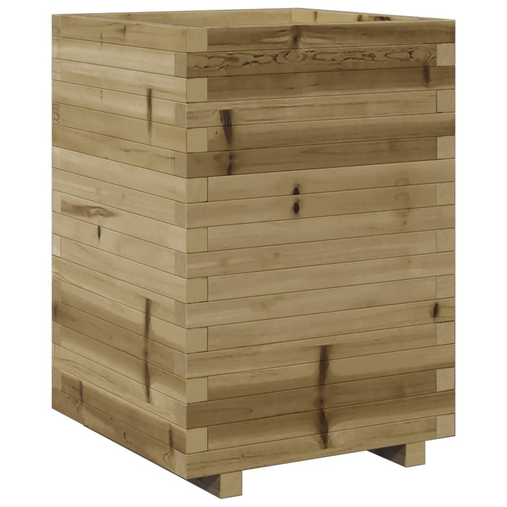 Garden Planter 50x50x72.5 cm Impregnated Wood Pine