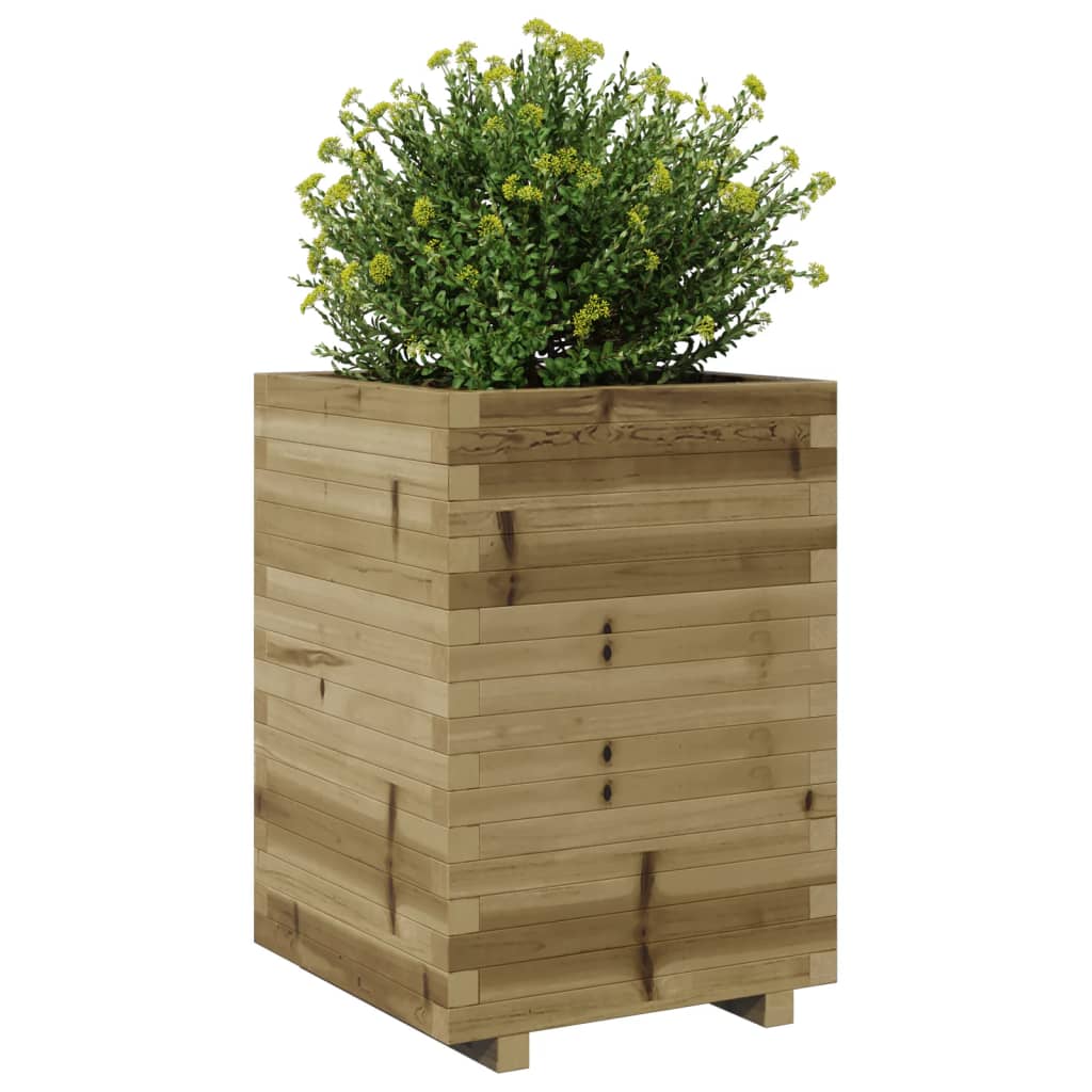 Garden Planter 50x50x72.5 cm Impregnated Wood Pine