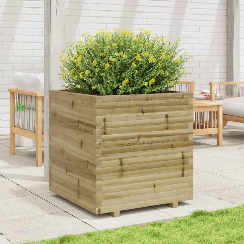 Garden Planter 70x70x72.5 cm Impregnated Wood Pine