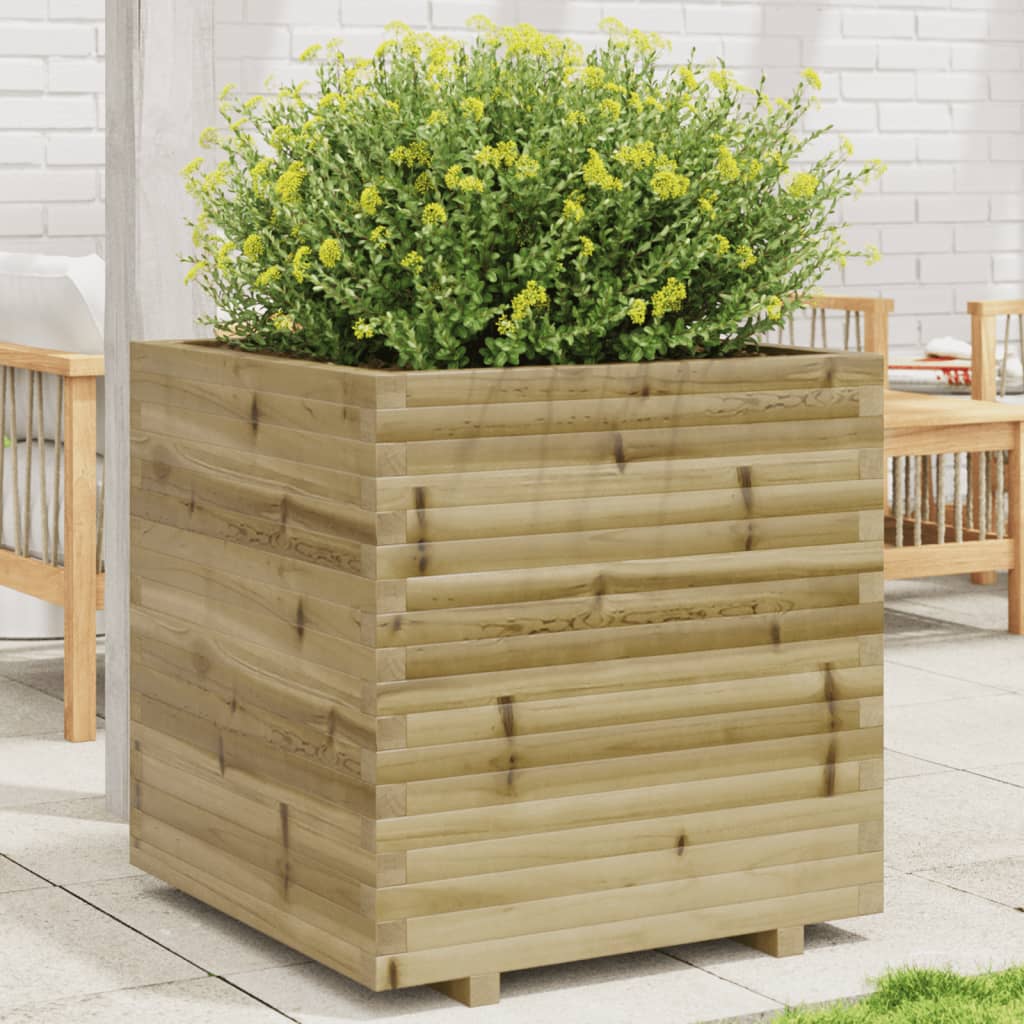 Garden Planter 70x70x72.5 cm Impregnated Wood Pine