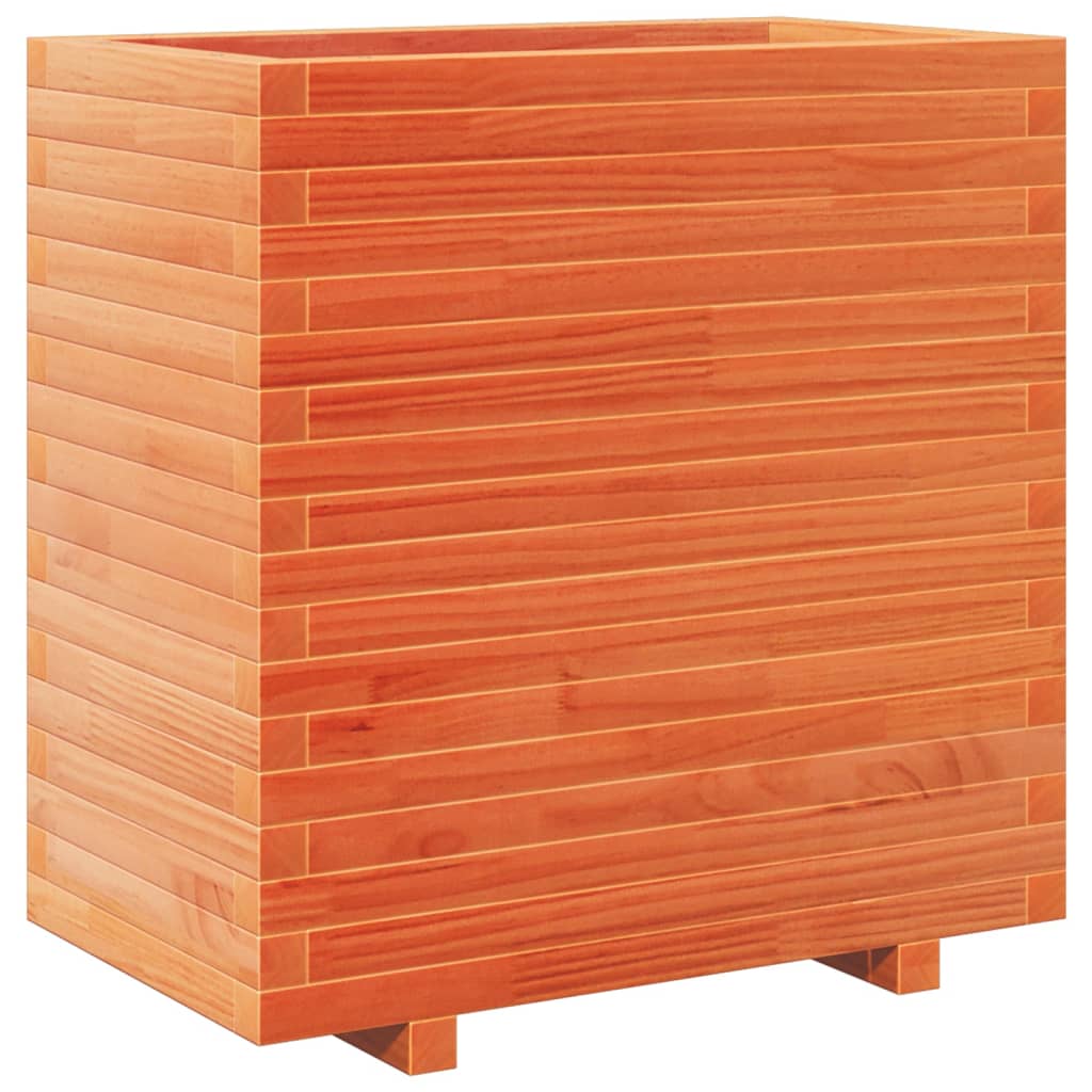 Garden Planter Wax Brown 70x40x72.5 cm Solid Wood Pine