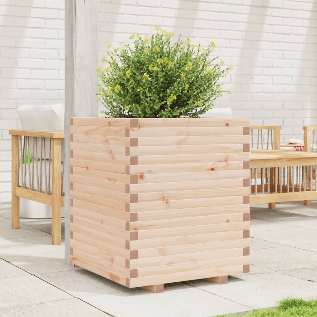 Garden Planter 60x60x72 cm Solid Wood Pine