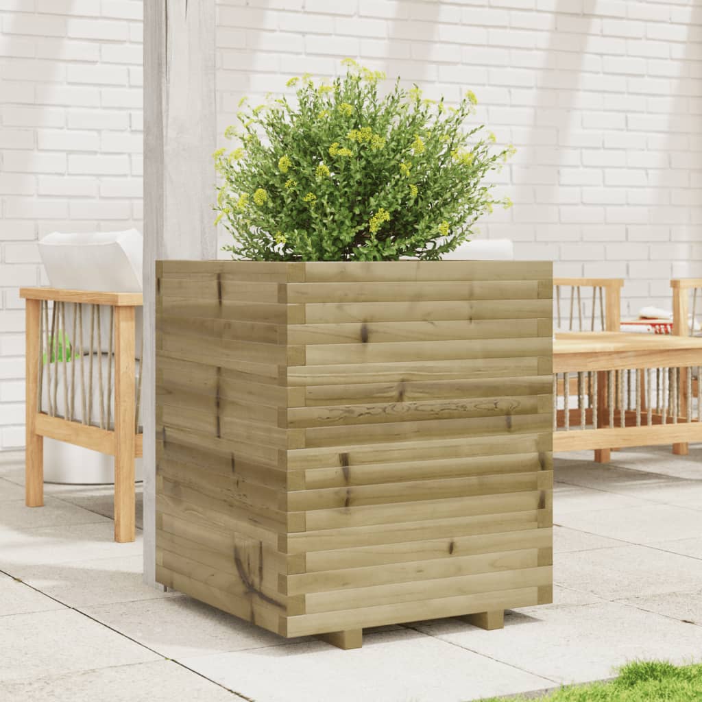 Garden Planter 60x60x72 cm Impregnated Wood Pine