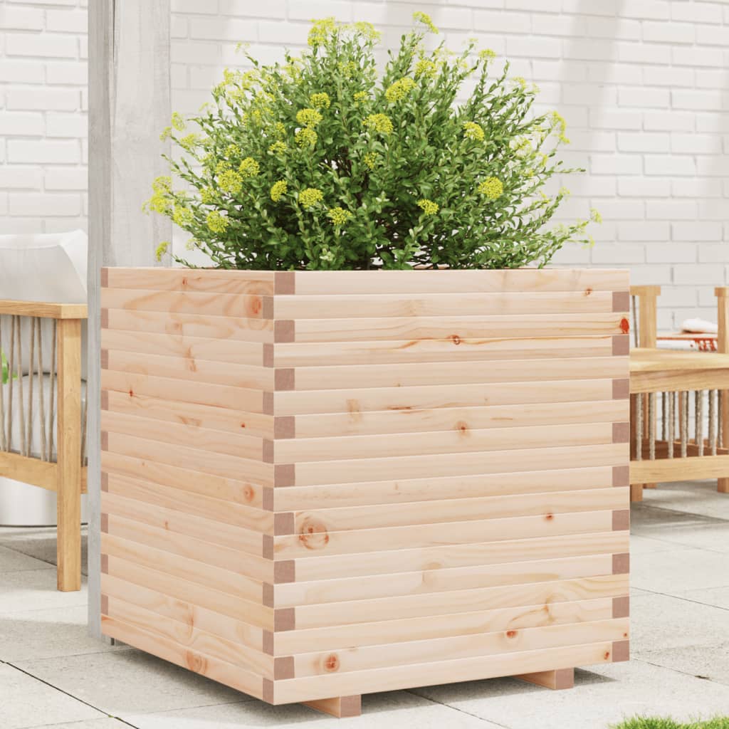 Garden Planter 70x70x72 cm Solid Wood Pine