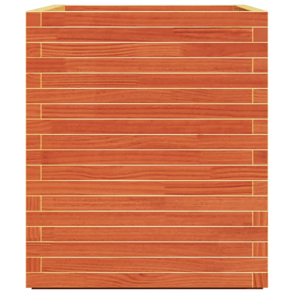 Garden Planter Wax Brown 90x60x72 cm Solid Wood Pine