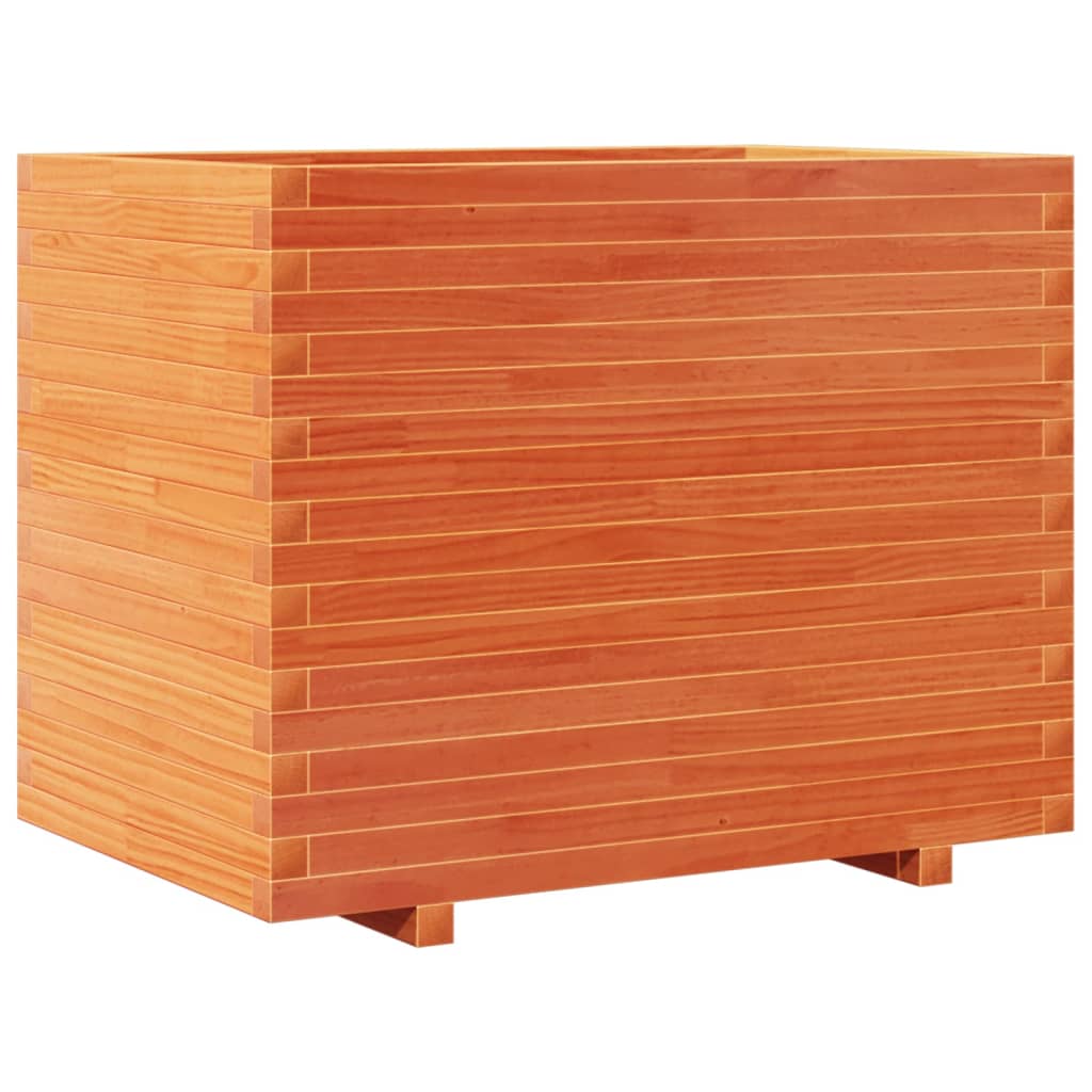 Garden Planter Wax Brown 90x60x72 cm Solid Wood Pine