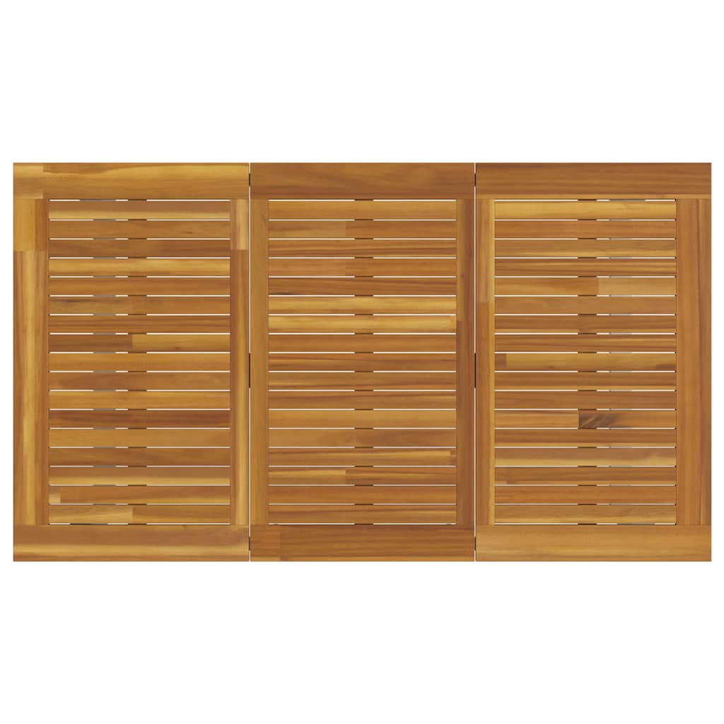 Garden Dining Set 5 pcs Grey and brown Solid acacia wood