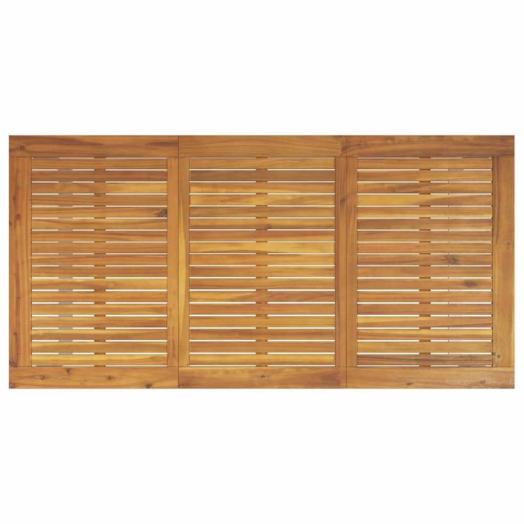 Garden Dining Set 5 pcs Grey and brown Solid acacia wood