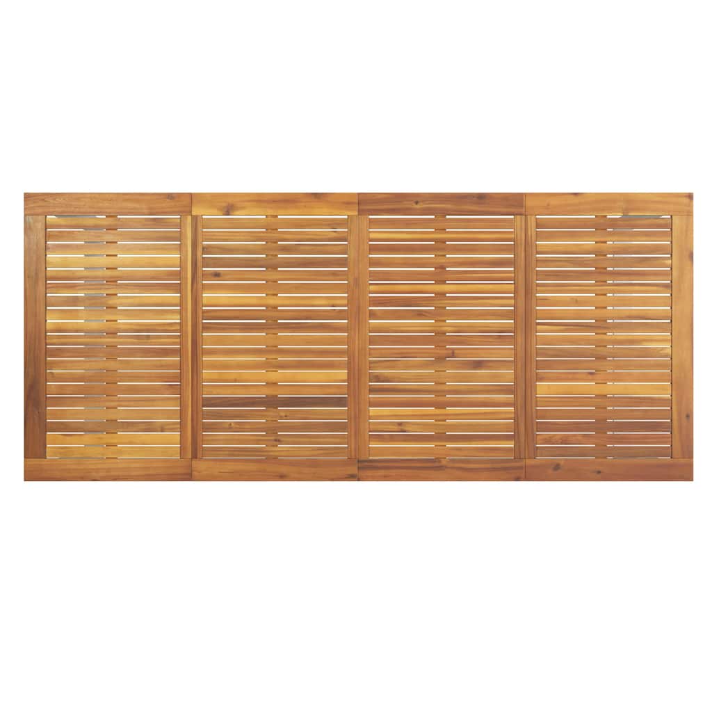 Garden Dining Set 5 pcs Grey and brown Solid acacia wood