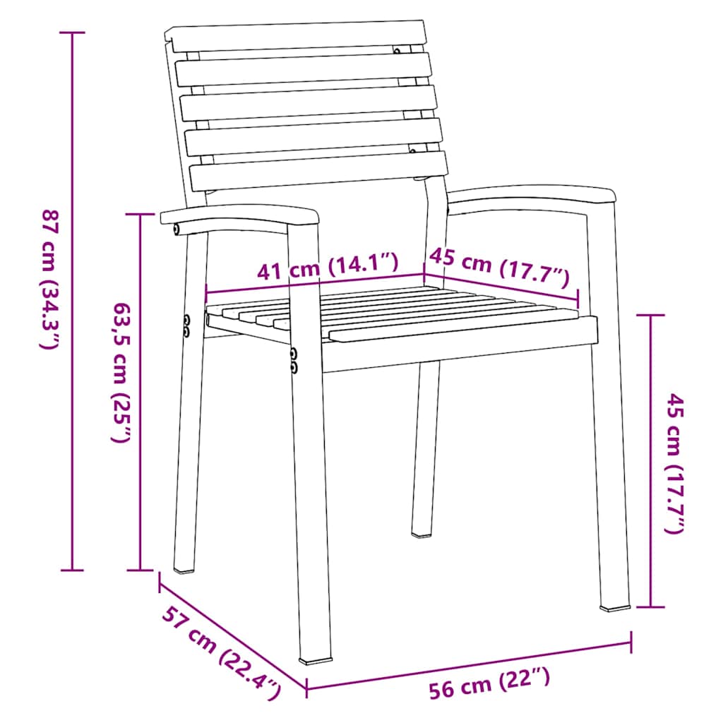 Garden Dining Set 5 pcs Grey and brown Solid acacia wood