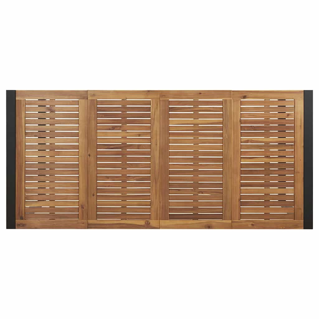 Garden Dining Set 9 pcs Black and brown