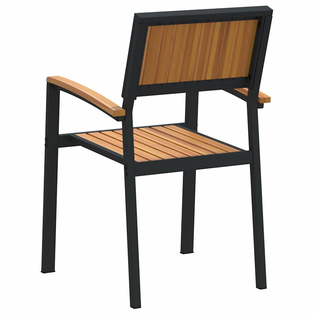 Garden Chair 8 pcs Brown 56 x 57 x 87cm Solid Acacia wood