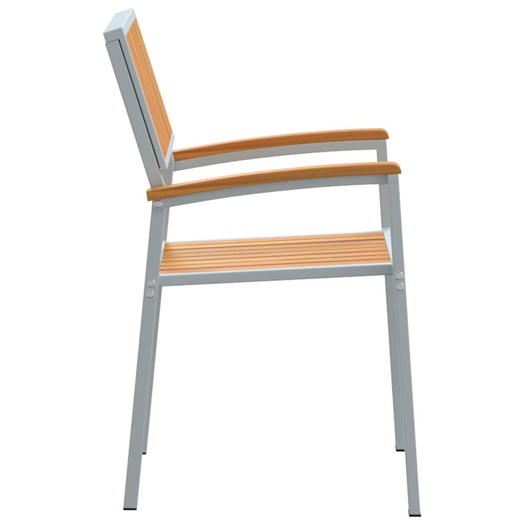 Garden Chair 8 pcs Brown 56 x 57 x 87cm Solid Acacia wood