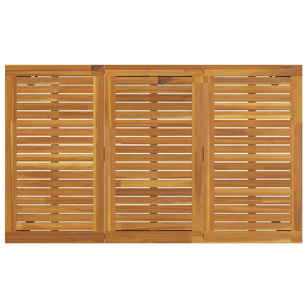 Garden Dining Set 5 pcs Black and brown 150 x 90 x 75 cm