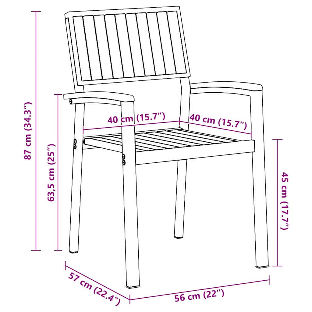Garden Dining Set 5 pcs Black and brown 180 x 90 x 75 cm