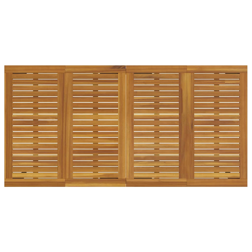 Garden Dining Set 5 pcs Grey and brown 180 x 90 x 75 cm