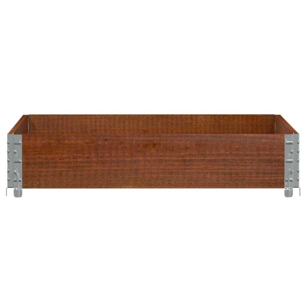 Garden Planter Brown 100x100 cm Solid Wood Pine