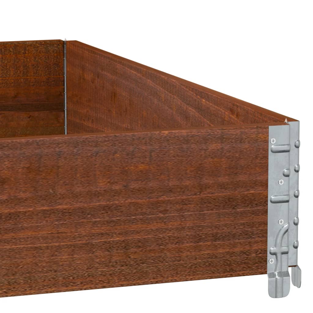 Garden Planter Brown 100x100 cm Solid Wood Pine