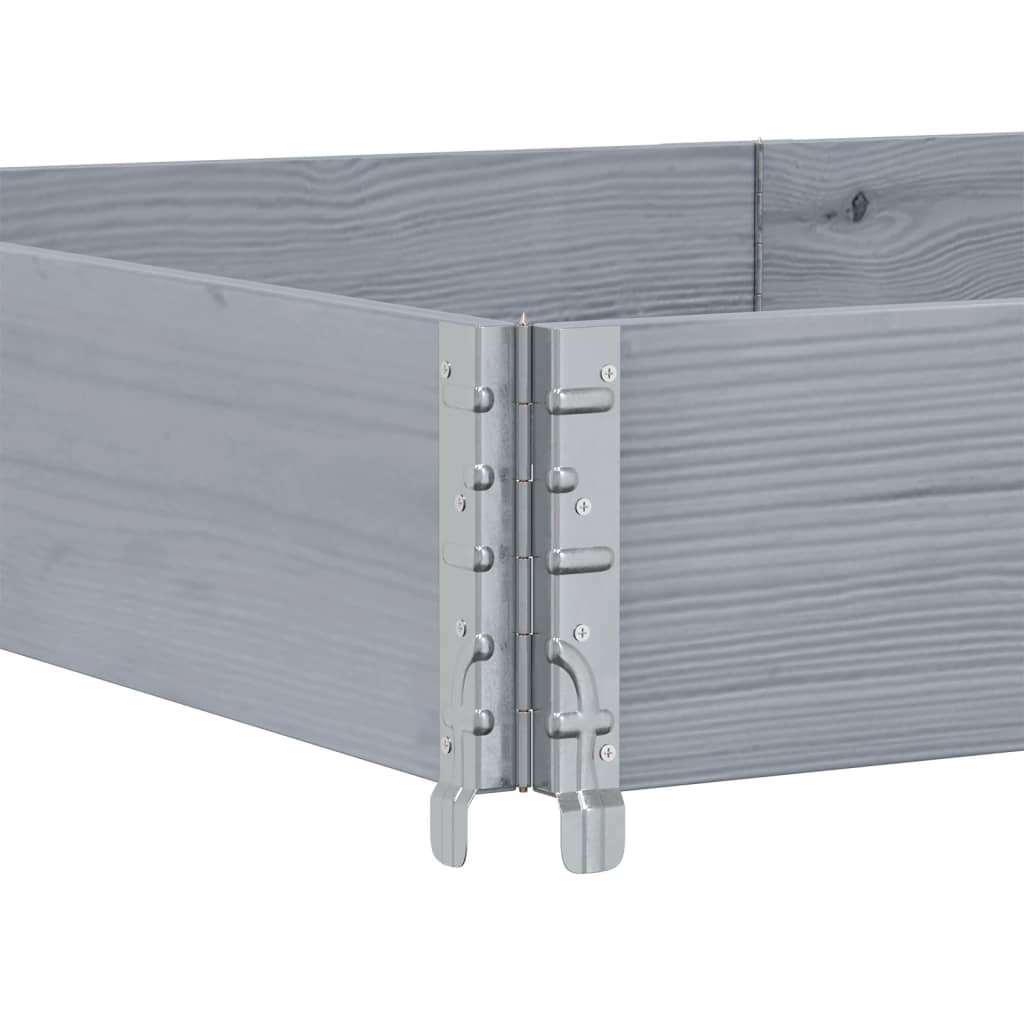 Garden Planter Grey 150x100 cm Solid Wood Pine