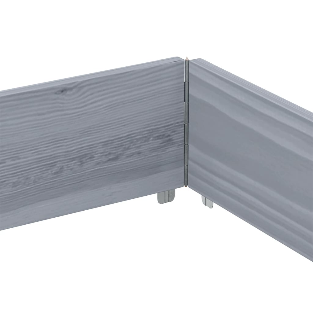 Garden Planter Grey 150x100 cm Solid Wood Pine