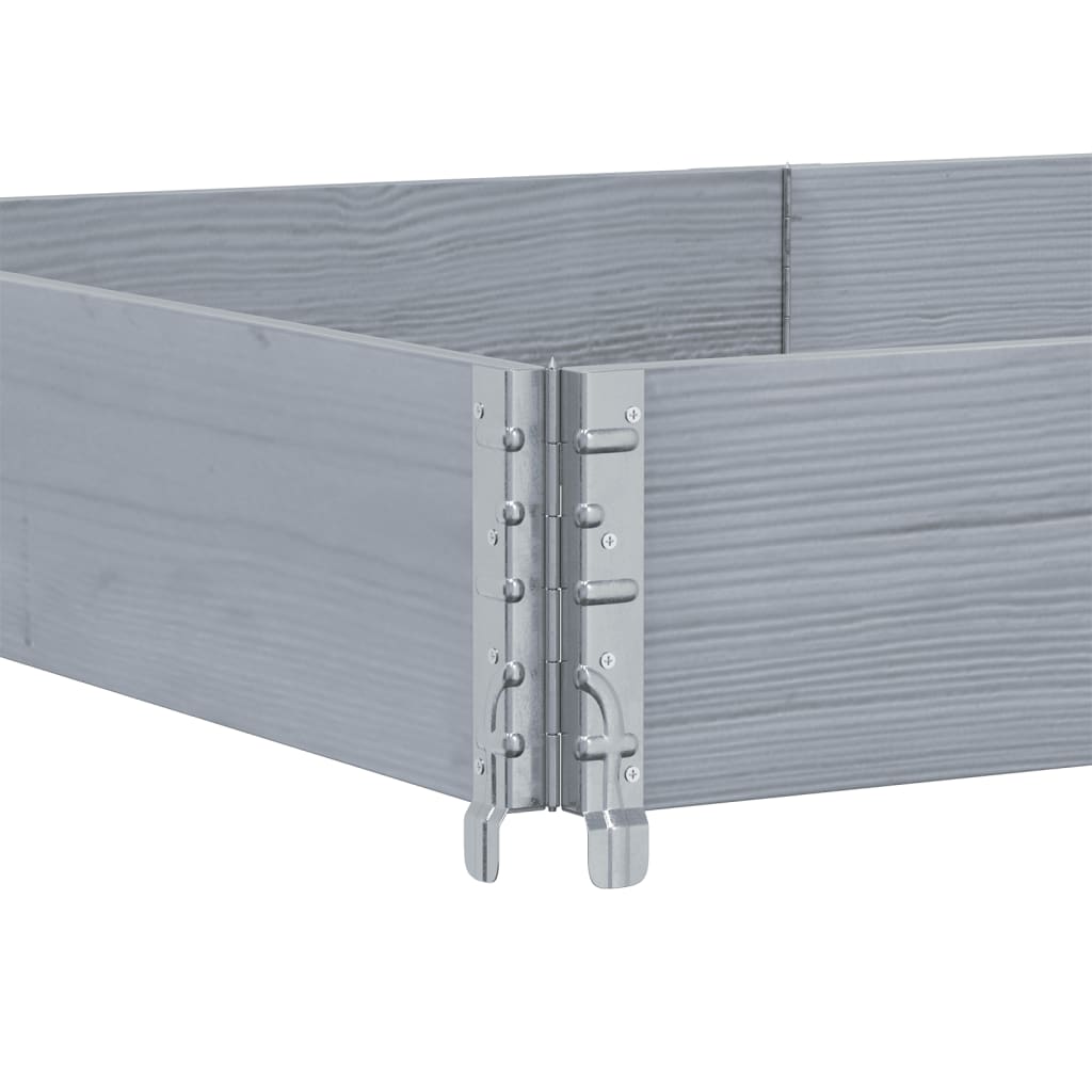 Garden Planter Grey 150x100 cm Solid Wood Pine