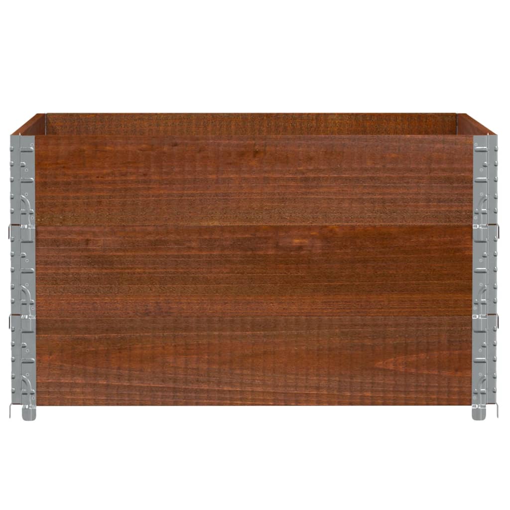 Garden Planter Brown 100x100 cm Solid Wood Pine