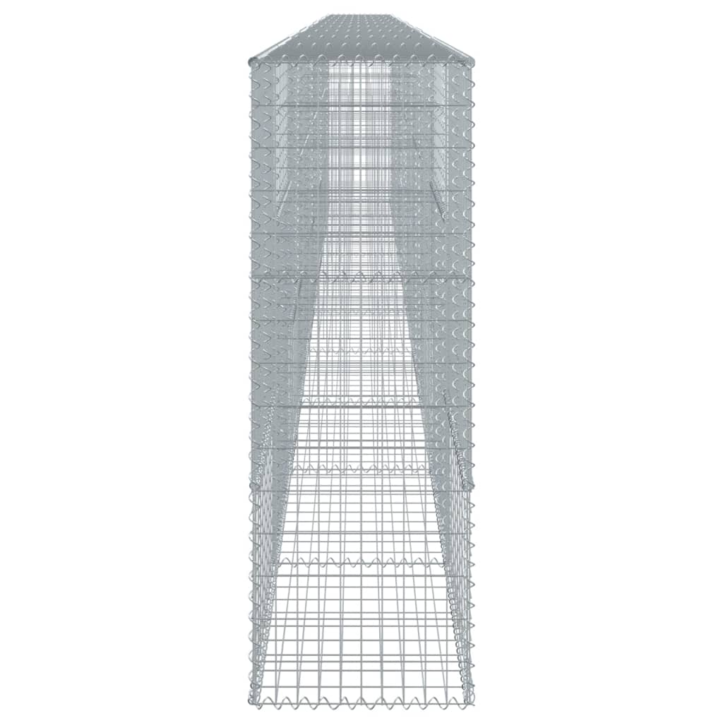 Gabion Basket with Cover 1000x50x150 cm Galvanised Iron