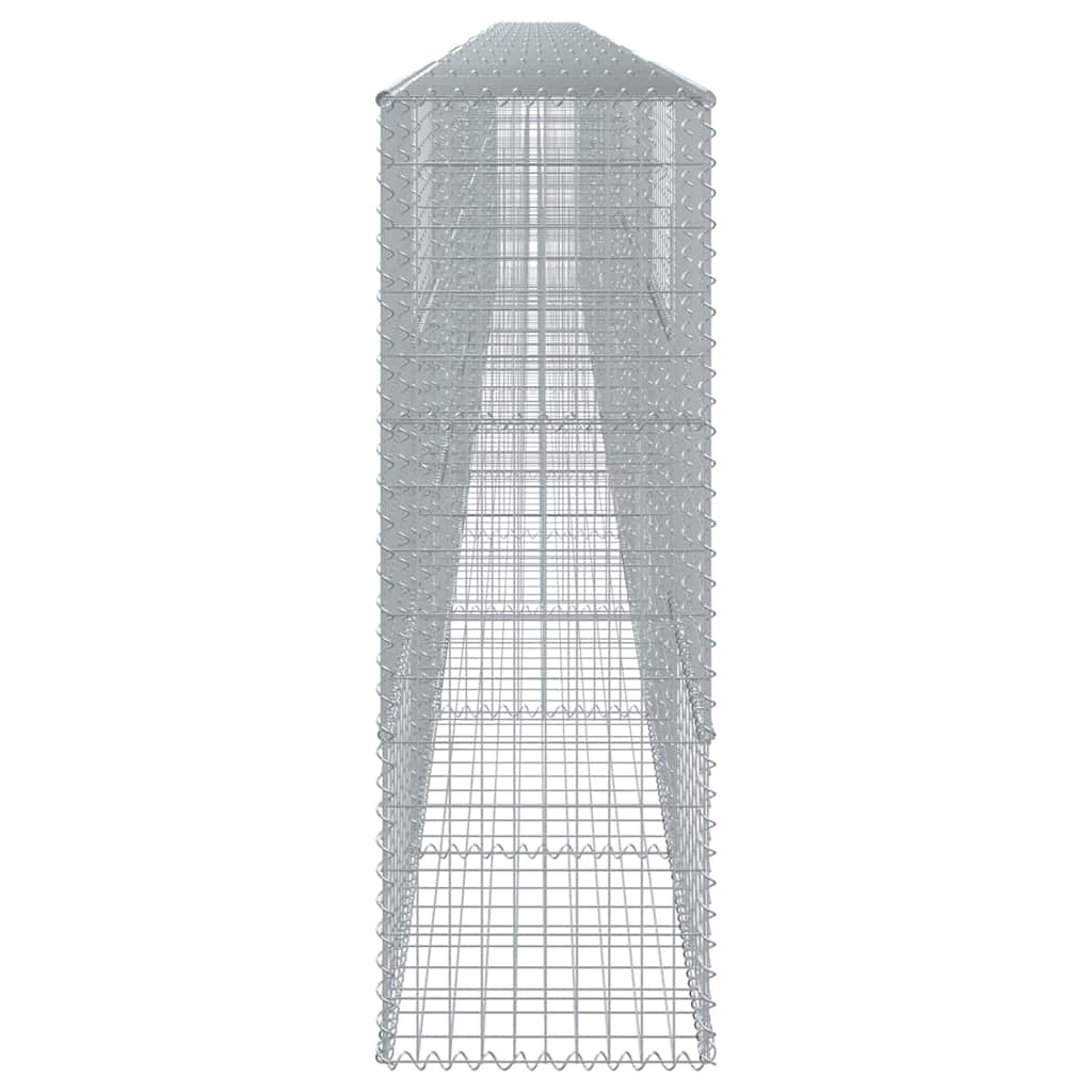 Gabion Basket with Cover 1200x50x150 cm Galvanised Iron