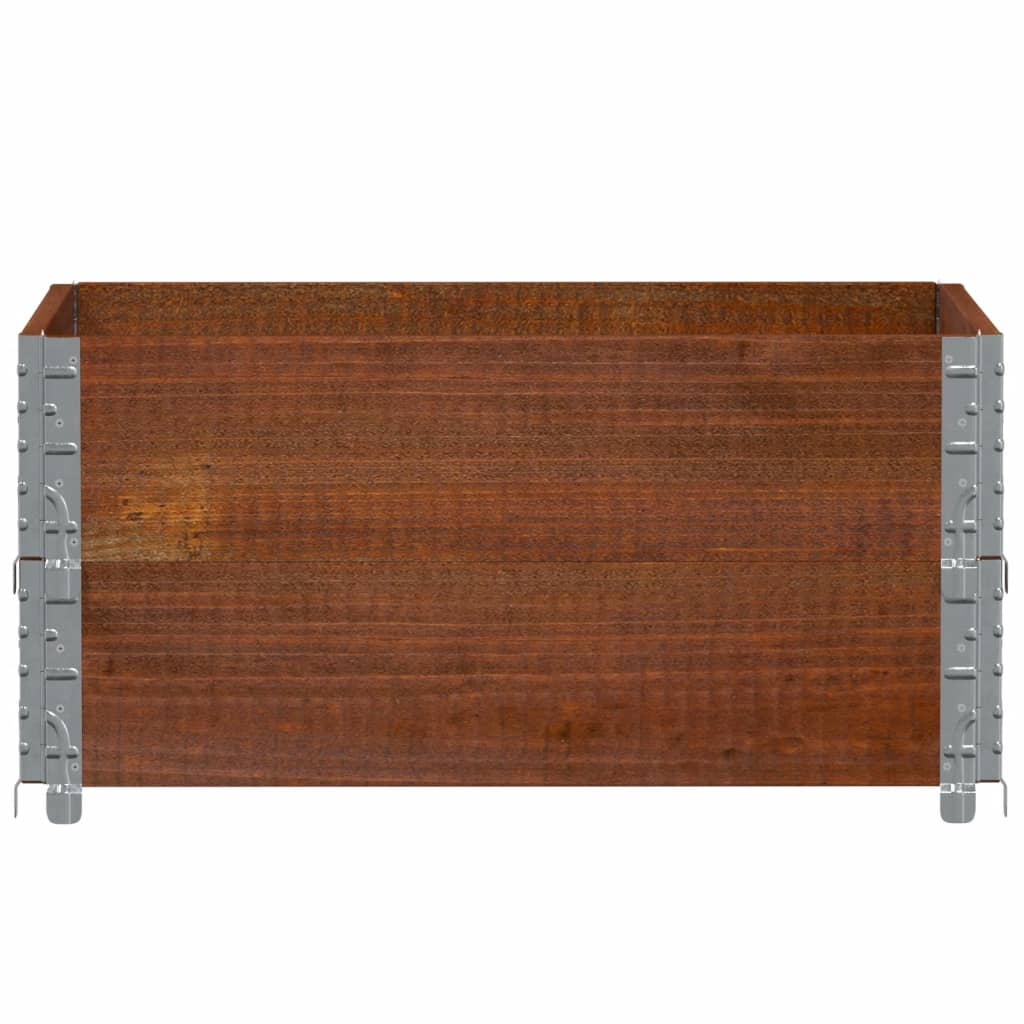 Garden Planter Brown 80x60 cm Solid Wood Pine
